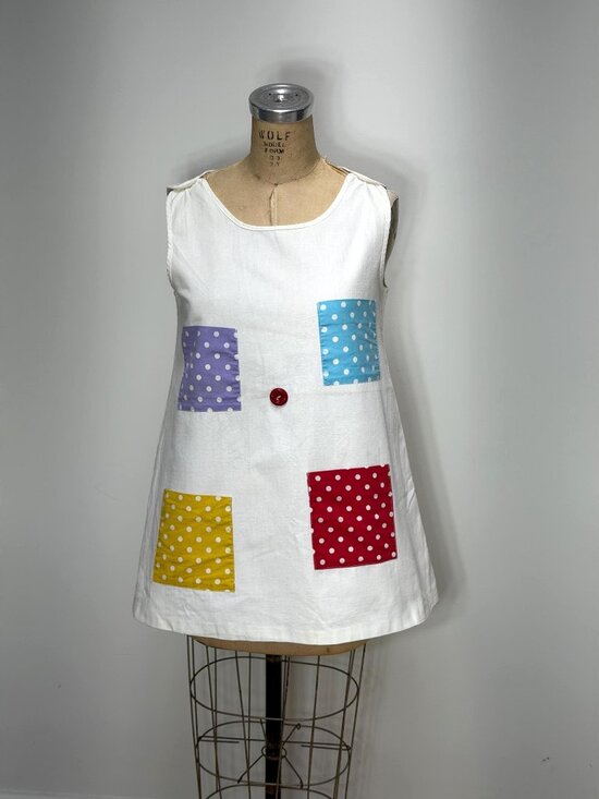 Gay-Robe by Geisha Dresses & Skirts - 1960s mini dress with polka dot pockets by Gay-Robe by Geisha Size M/L